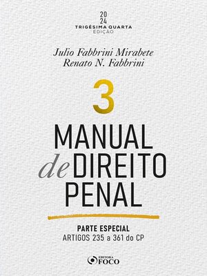 cover image of Manual de Direito Penal